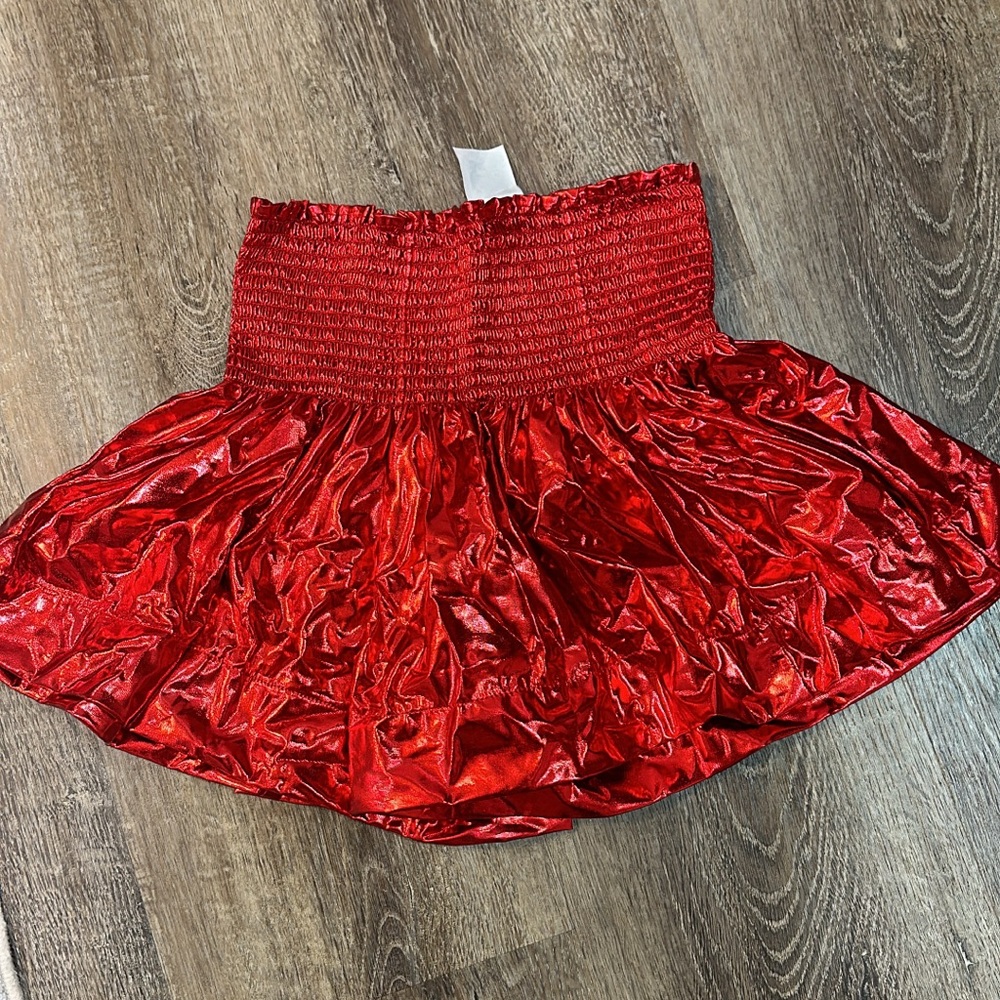 Queen of sparkle, red shorts